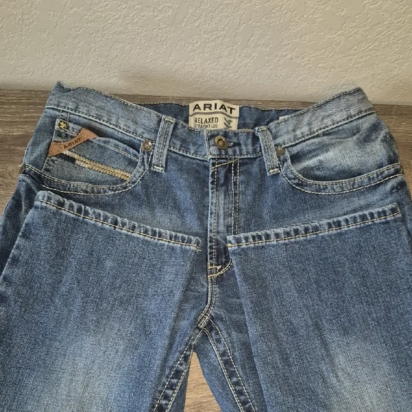 Ariat M4 Men's Relaxed Straight Leg Blue Jeans - Picture 3 of 10